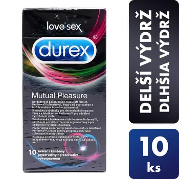 DUREX Mutual Pleasure 1×10 ks, kondóm s benzokaínom