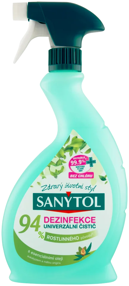 Sanytol dezinfekcia 94% rastlinný čistič sprej 500 ml