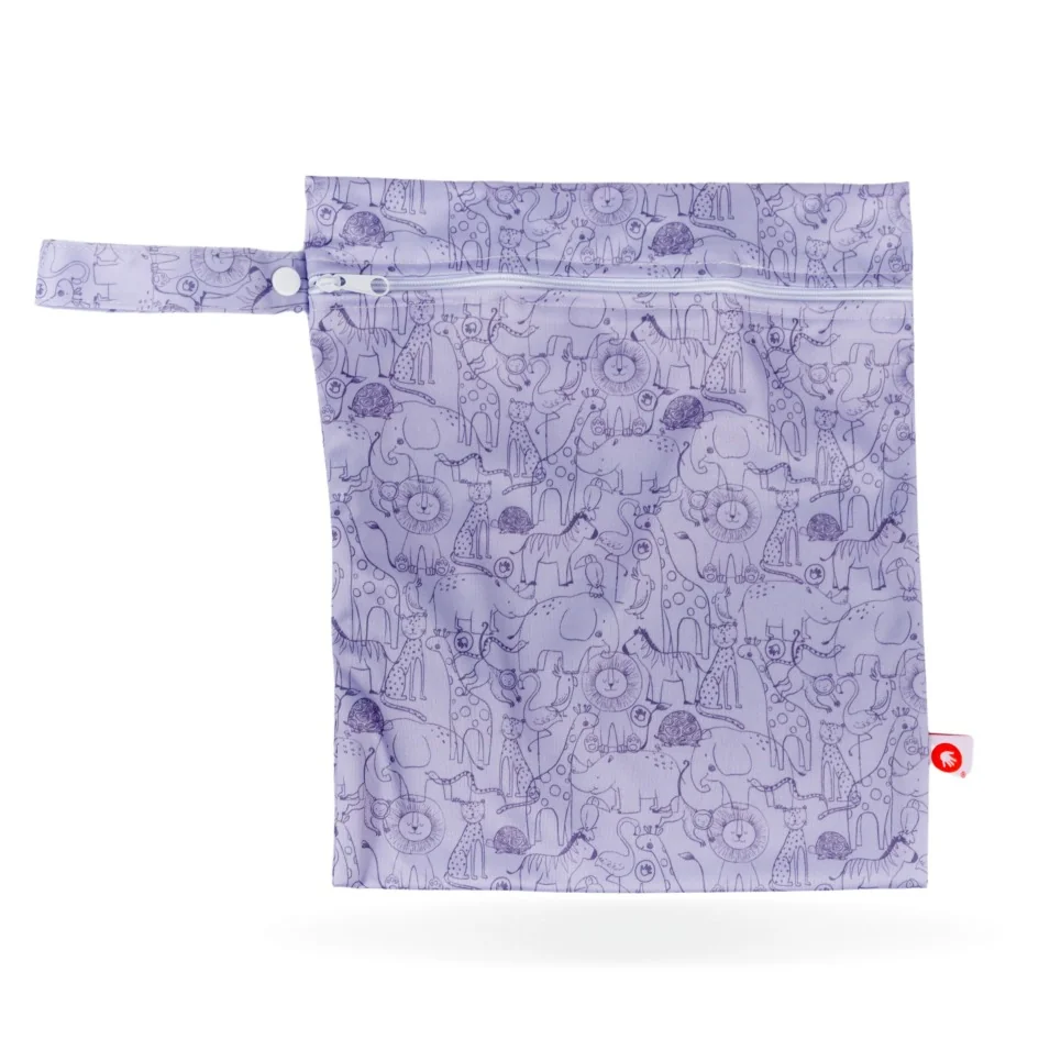 XKKO nepremokavé vrecko na plienky S – Safari Lavender Aura