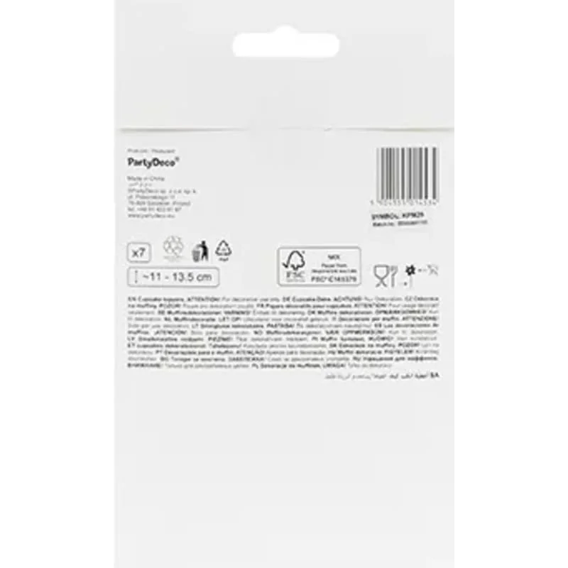 Ozdoby na muffiny Veľryba – dekorácie na cupcakes, 7 ks (11–13,5 cm)