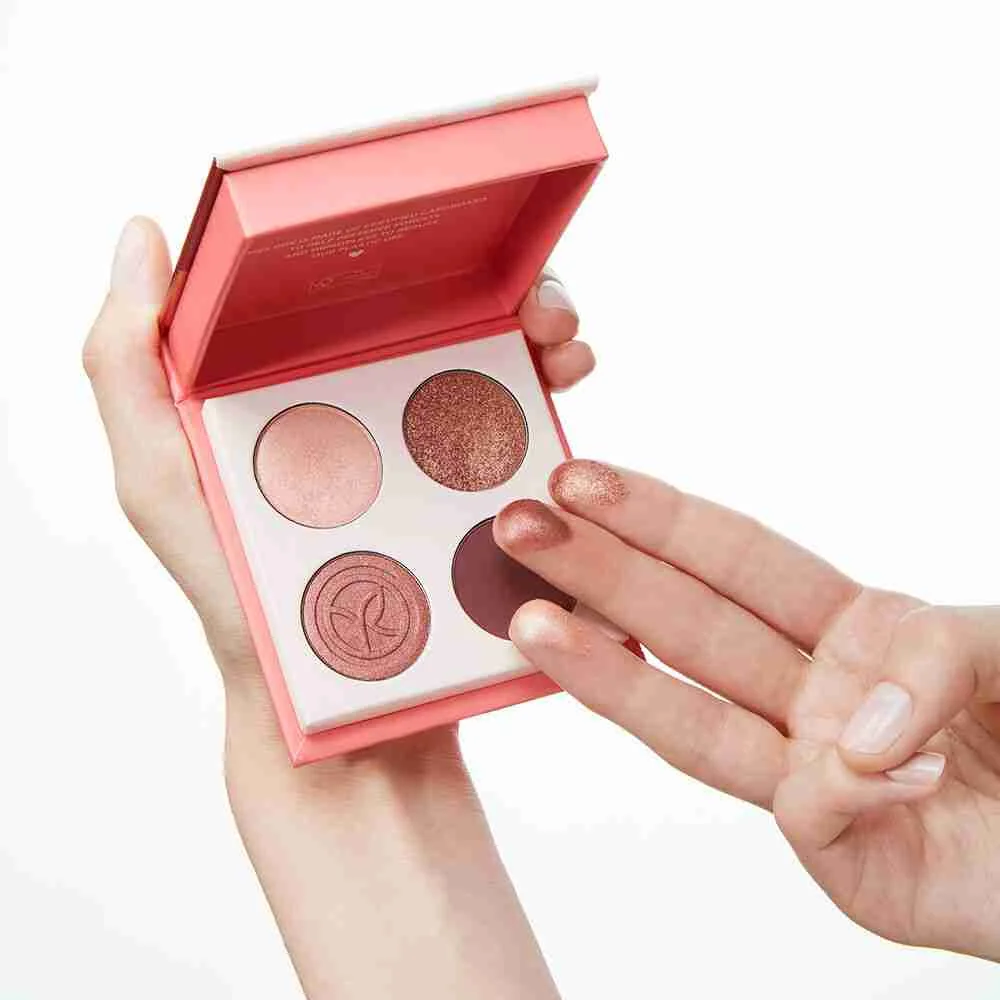 Yves Rocher Paleta 4 očných tieňov Granit Rose COULEURS NATURE 1×5,9 g, paleta očných tieňov
