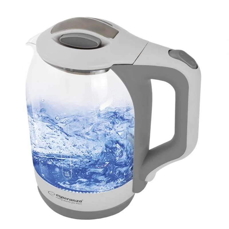 Kanvica rýchlovarná ESPERANZA EKK025W WH 1,7L GLAS Yukon