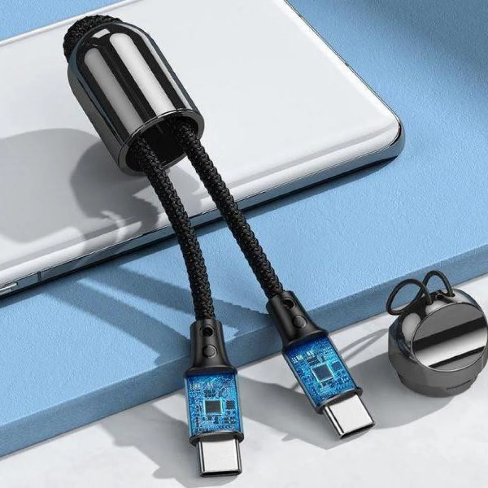 USB-C na USB-C Kábel 65W - Čierna