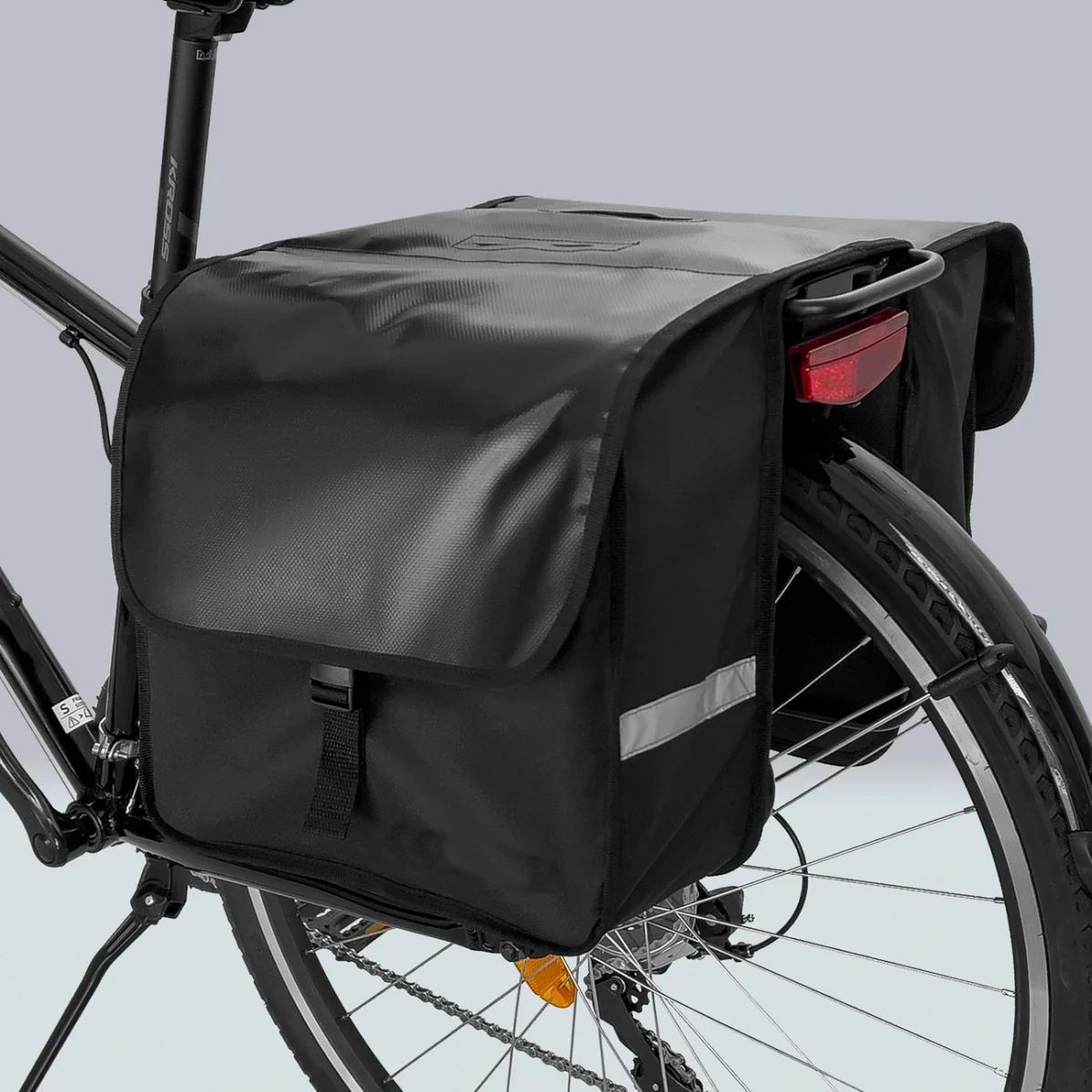 MG Bicycle Pannier cyklistická taška na bicykel 28L, čierna