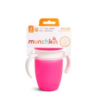 Munchkin Miracle 360° trainer cup 207ml, 6m+ ružový