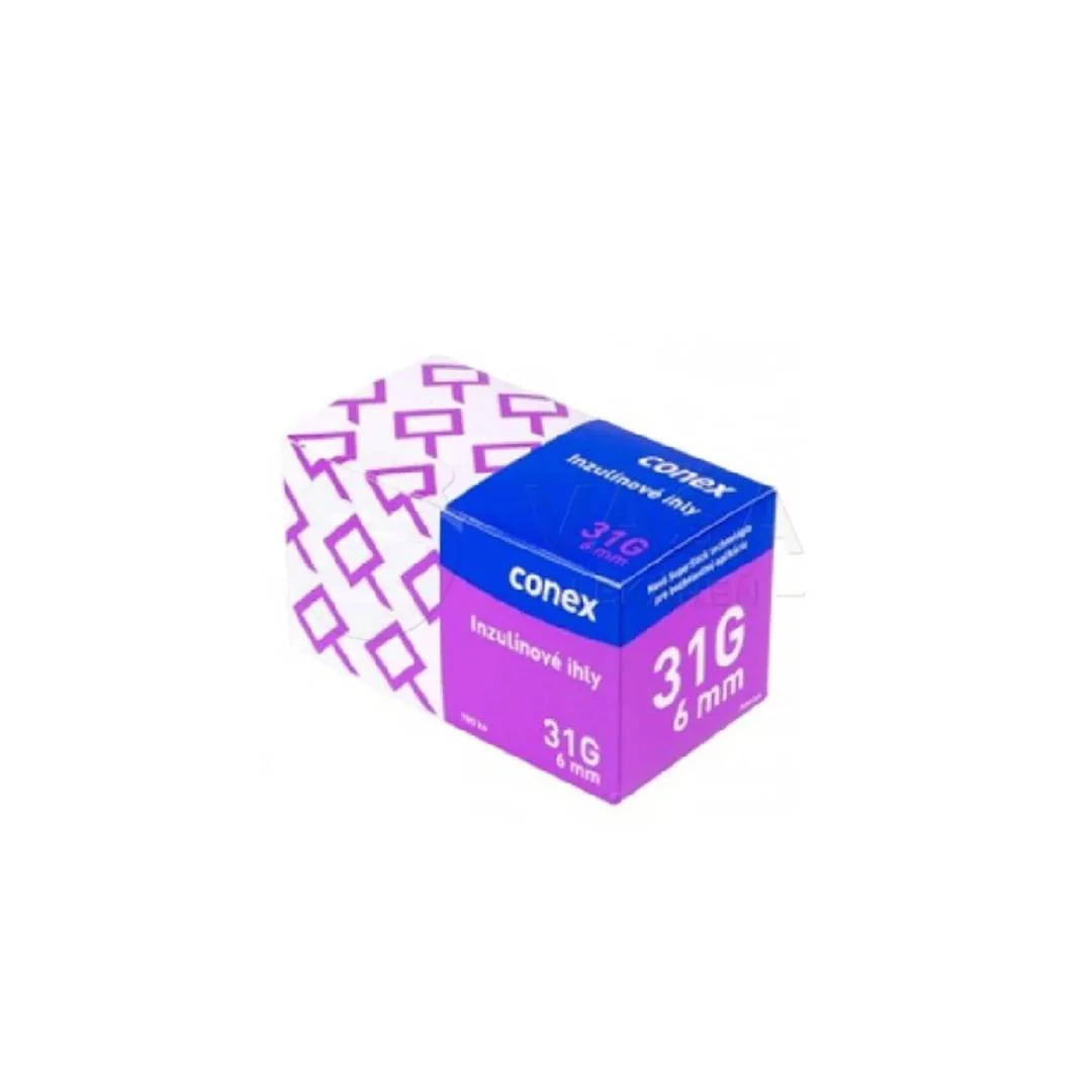 CONEX Ihla do inzulínového pera 6mm, 31G 100ks
