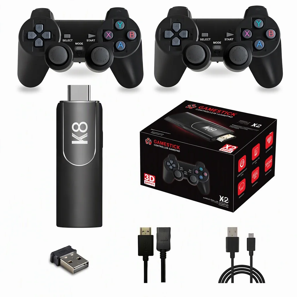 Eveon K8E TV herná konzola HDMI / USB 4K, čierna