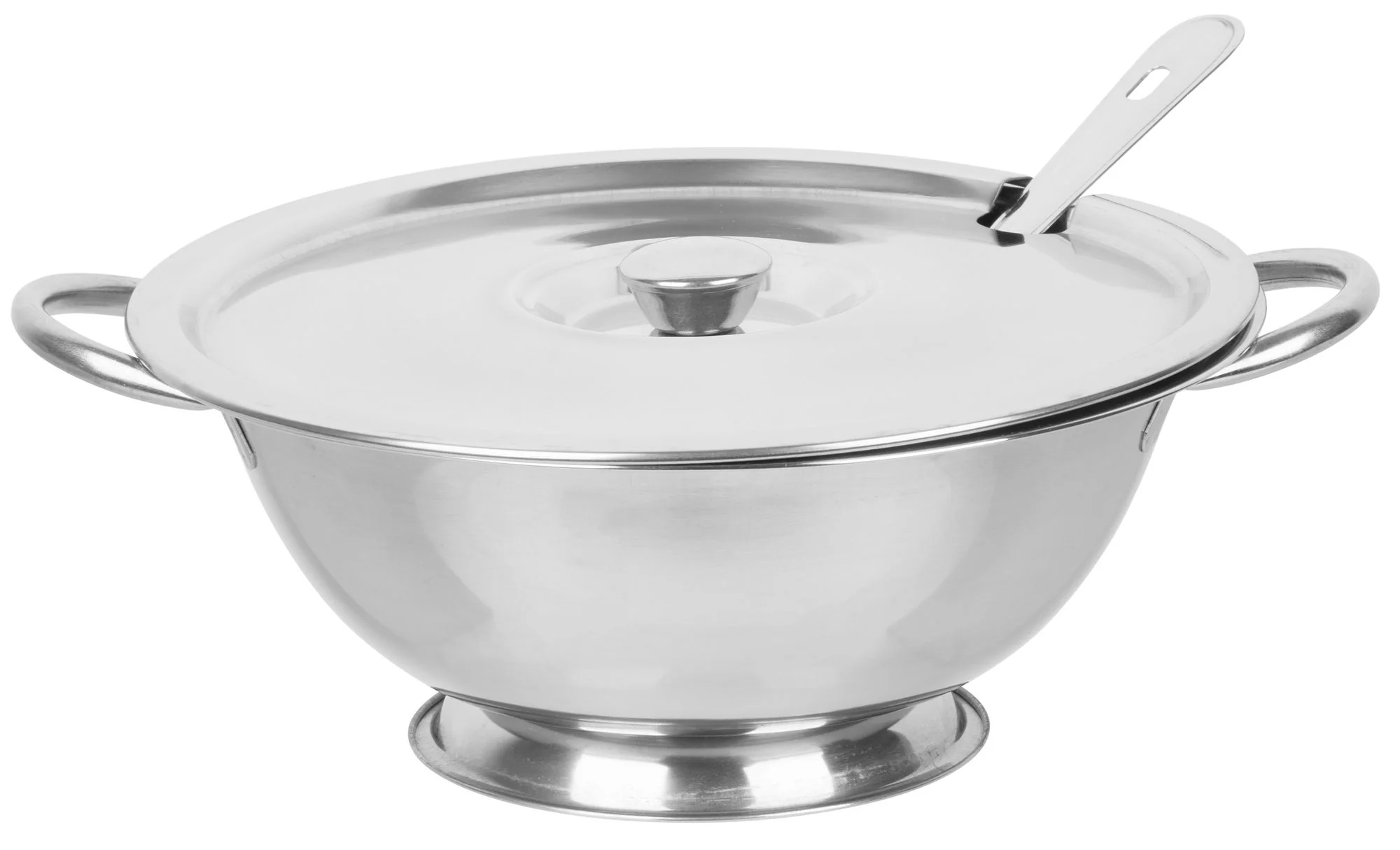 MagicHome polievková misa s naberačkou, 1 ks 3000 ml, terina, nerez