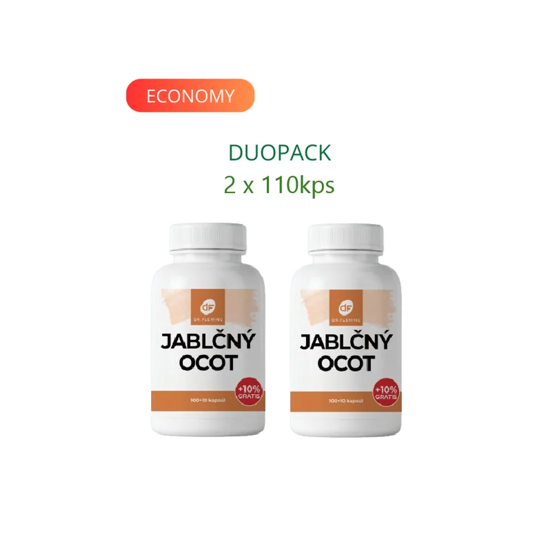 DR. FLEMING Jablčný ocot +10% gratis 220ks DUOPACK