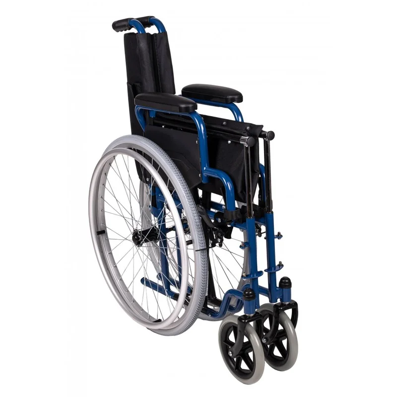 ANTAR mechanický invalidný vozík AT52390, skladací oceľový, 61 cm, 150 kg