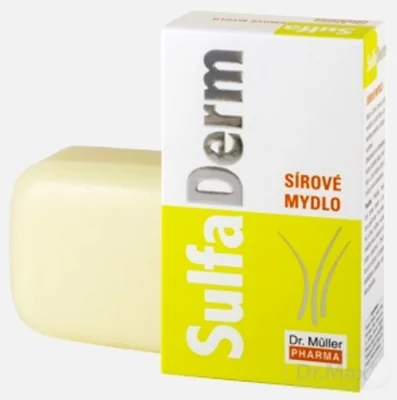Dr. Müller SulfaDerm SÍROVÉ MYDLO 1×90 g, na čistenie problematickej pleti