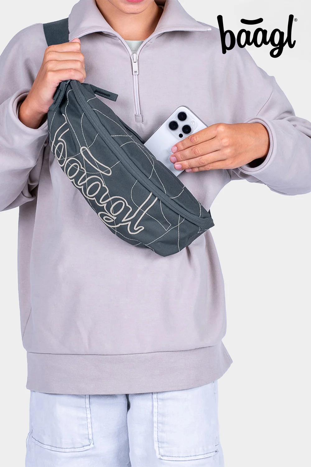 Ľadvinka Snap Wave Čierna, recyklovaná