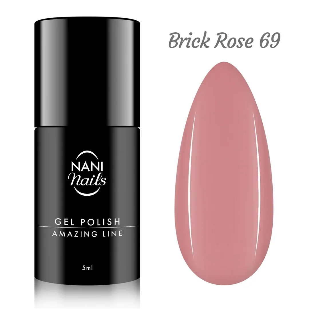 Gél lak Amazing Line – Brick Rose 5 ml, UV/LED gél lak