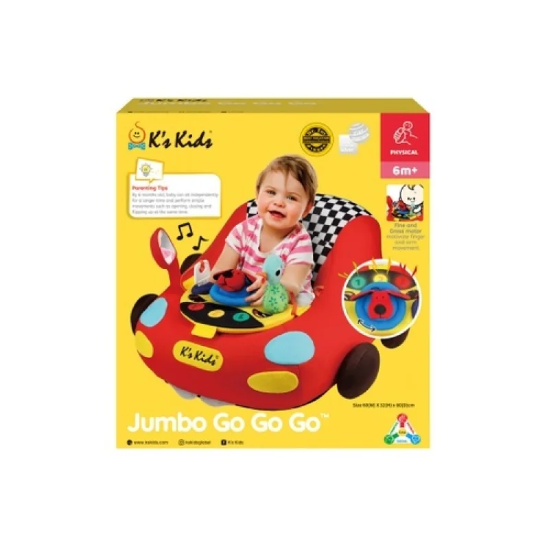 K´s Kids Autíčko Jumbo Go Go Go červené