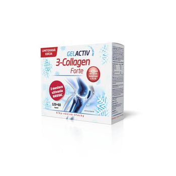 GELACTIV 3-Collagen Forte Darčeková edícia 1×1 set, 120+60 cps zadarmo