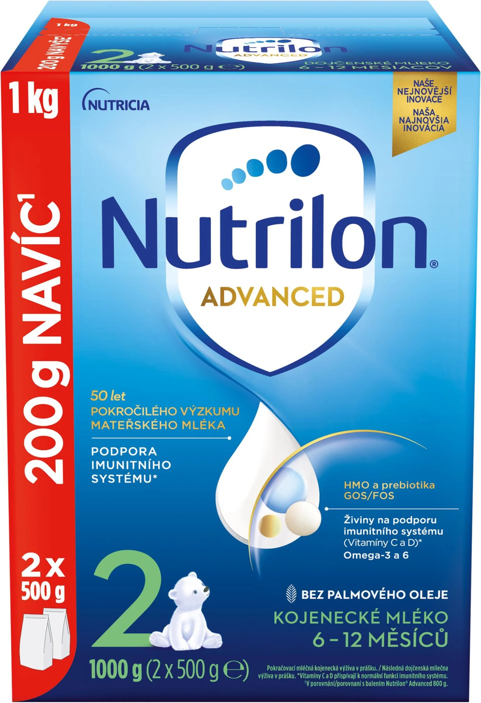 Nutrilon Advanced 2 DUO BALENIE 1×1000 g, dojčenské mlieko od uk. 6m