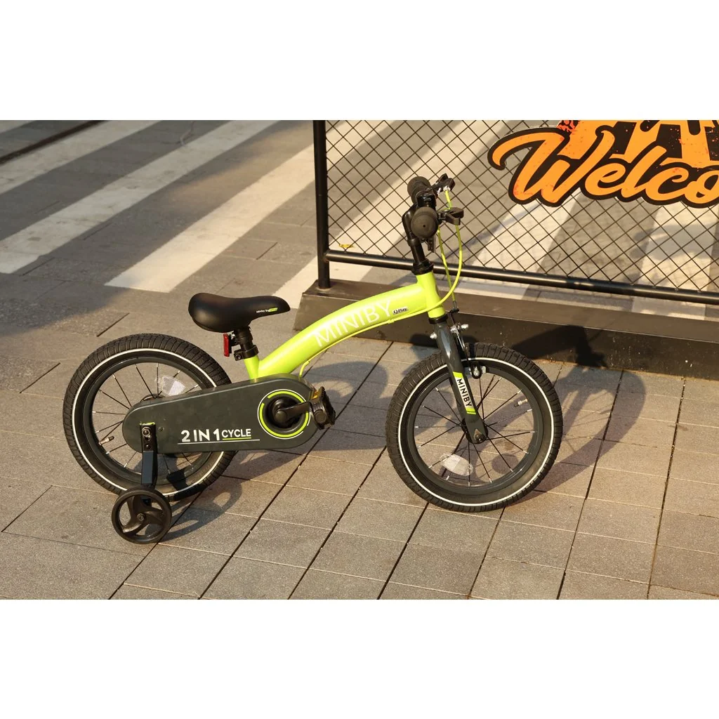 Bicykel Miniby 3v1 Green, vek 2 - 8 rokov