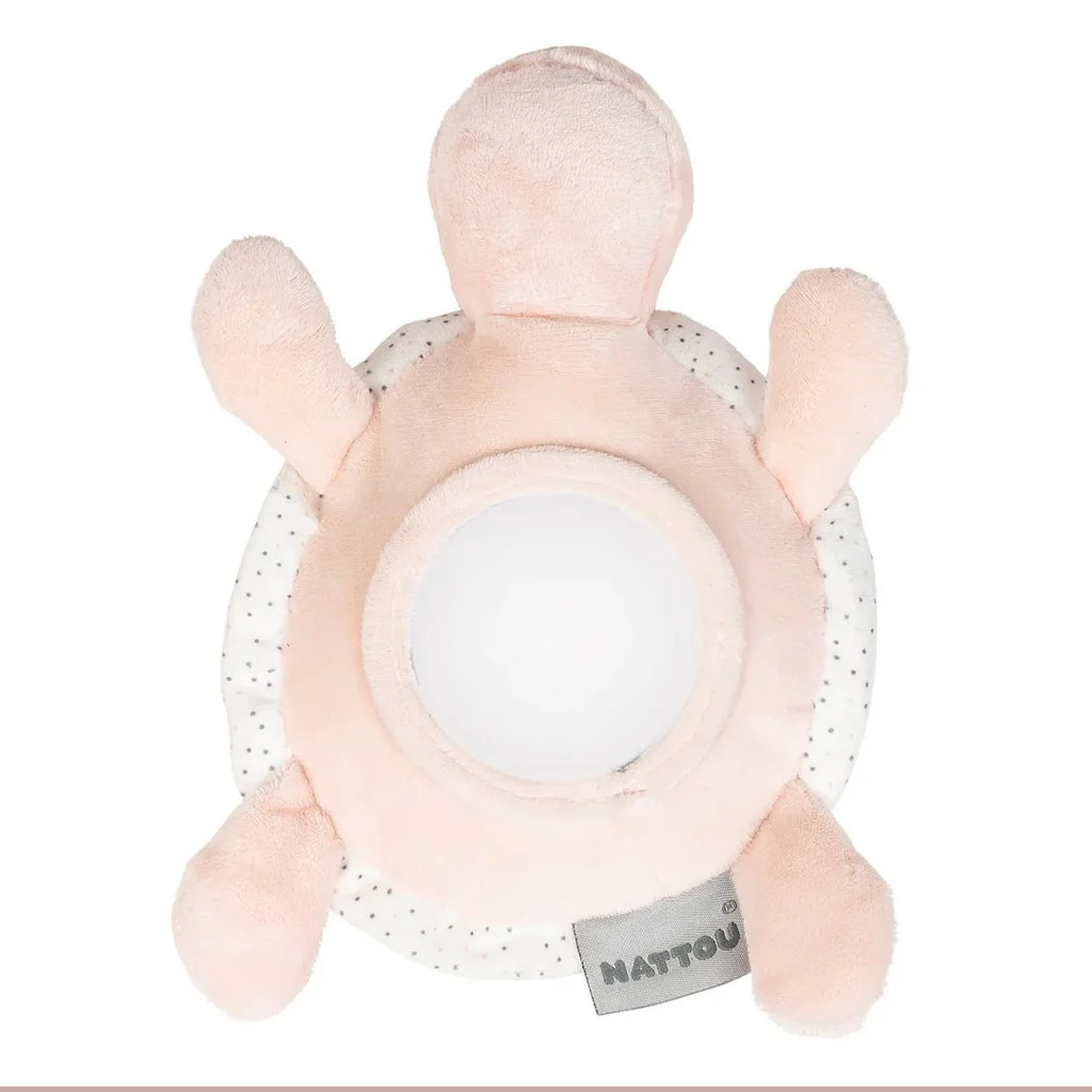 Hračka plyšová korytnačka Lapidou 4 aktivity 19 cm Pink