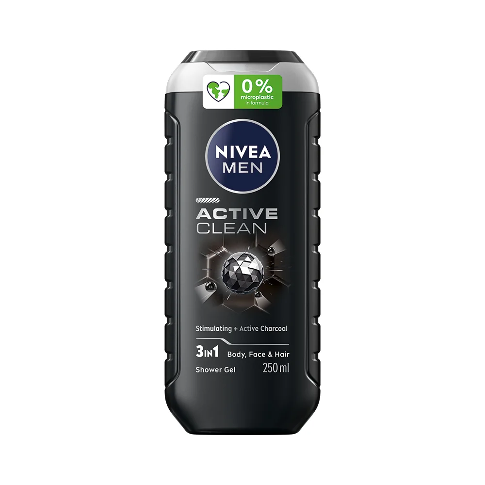 NIVEA MEN SPRCHOVÝ GÉL Active Clean 1×250 ml, sprchový gél
