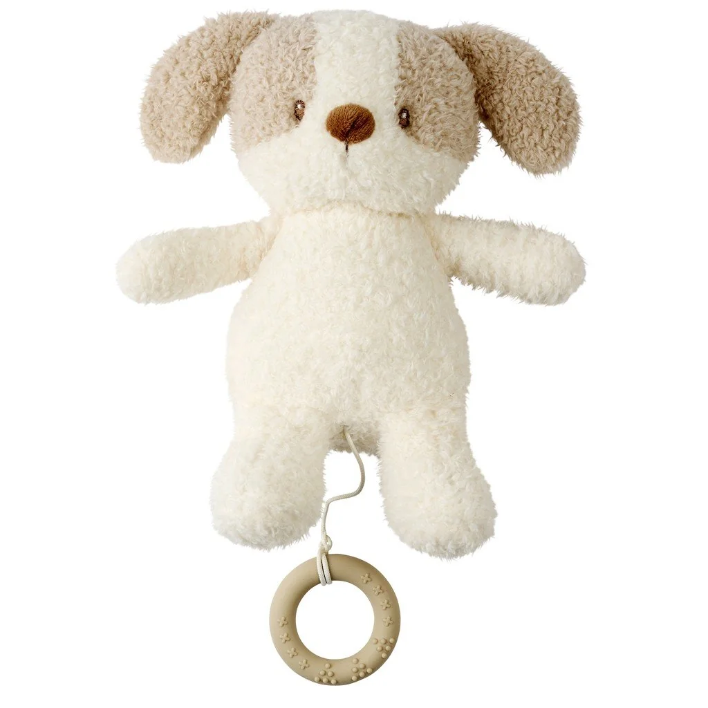 Hračka plyšová hudobná Teddy psík 24 cm, 0m+