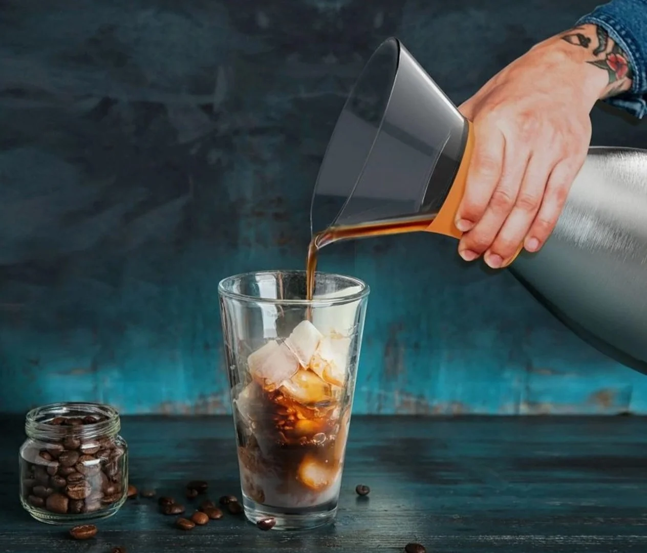 Pour Over - strieborný Kávovar