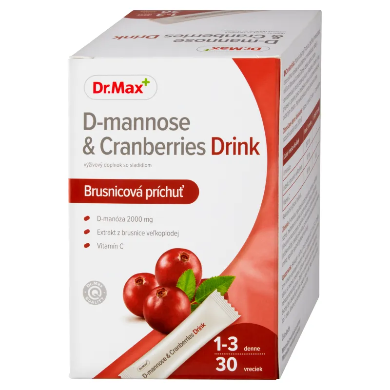 Dr.Max D-mannose & Cranberries Drink 1×30 ks, vrecká
