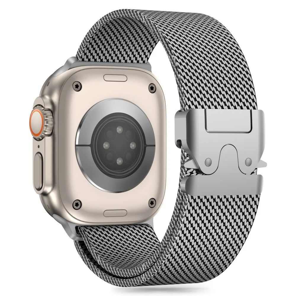 Tech-Protect Milano remienok na Apple Watch 44/45/46/49mm, silver