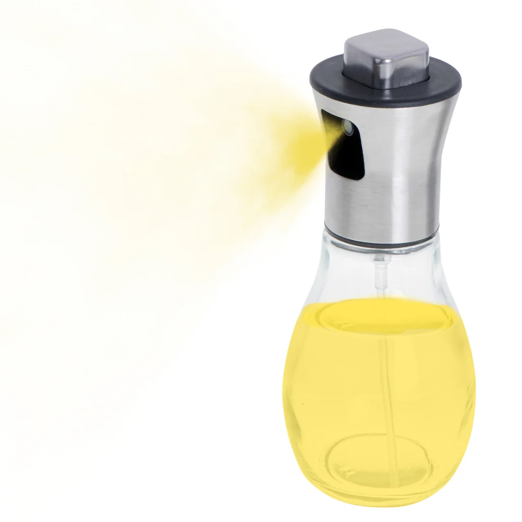 Rozprašovač na olej a ocot 200 ml – sklenený dávkovač olivového oleja