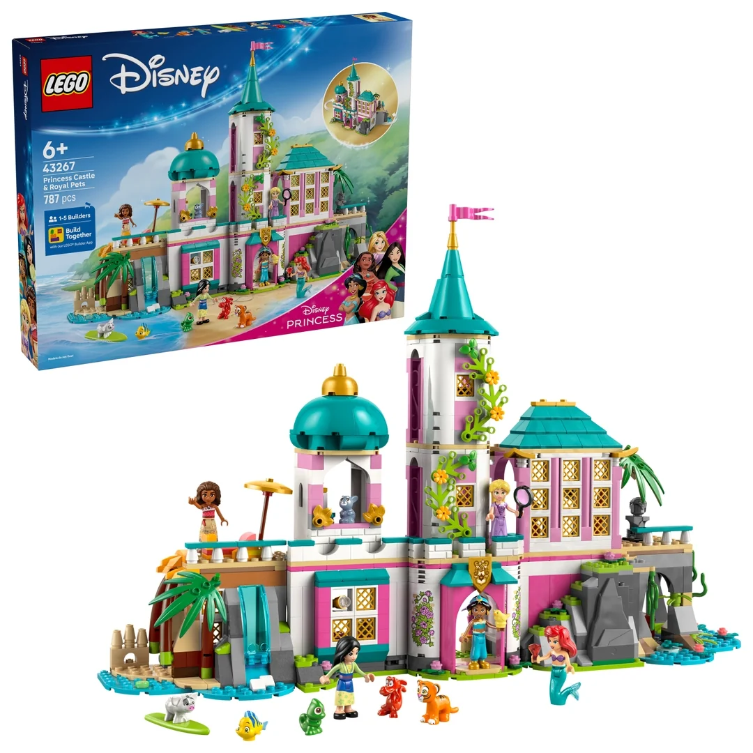LEGO® │ Disney 43267 Hrad princezien a kráľovskí domáci miláčikovia