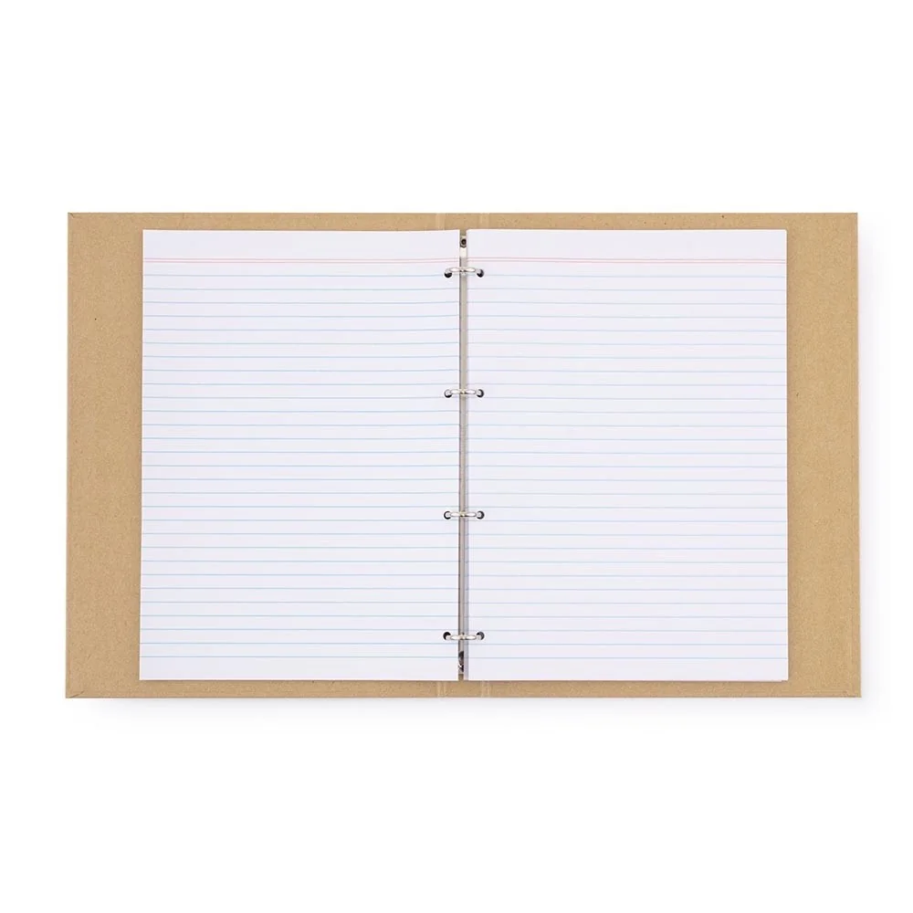 KRAFT nature - karis blok A4, PVC, 4-krúžkový 100 listov, hnedý