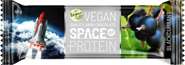 Space Protein VEGAN Blackcurrant 1×40 g, proteínová tyčinka