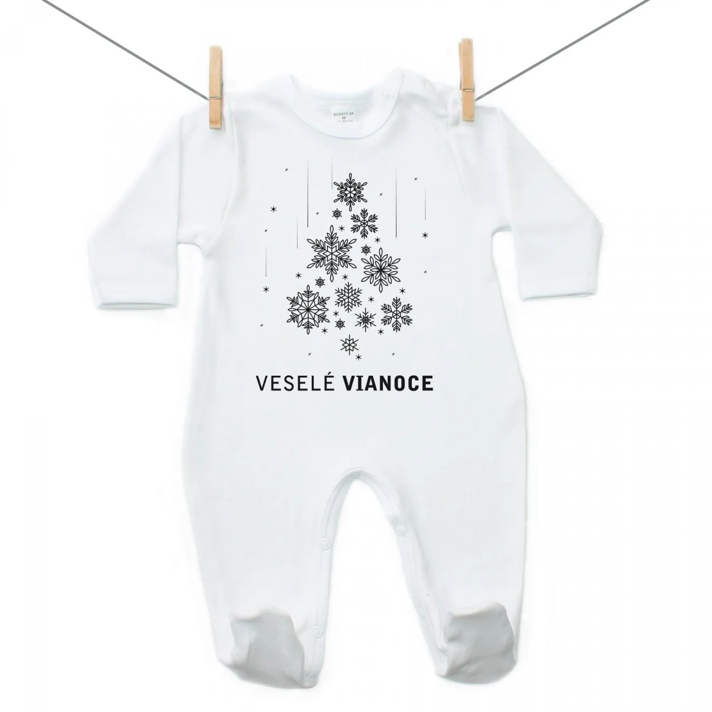 Boodyy Overal Veselé Vianoce Veľkosť: 86