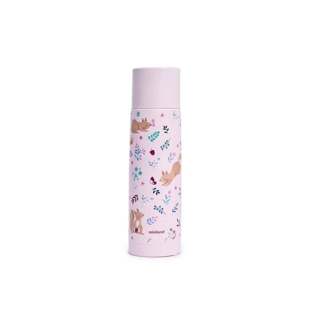 Miniland Detská nerezová termoska Dreamland 500 ml - Veveričky