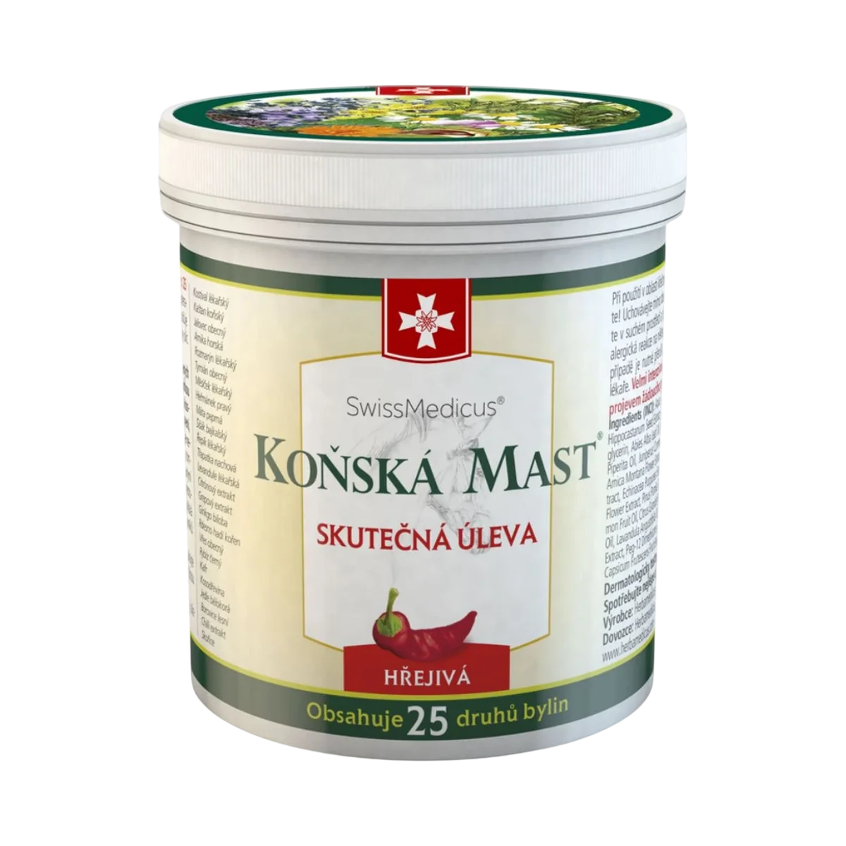 Konská masť hrejivá 250 ml – SwissMedicus