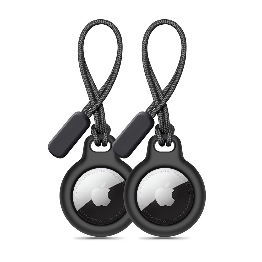 Tech-Protect Rough Chain kryt na Apple AirTag 2ks, čierny