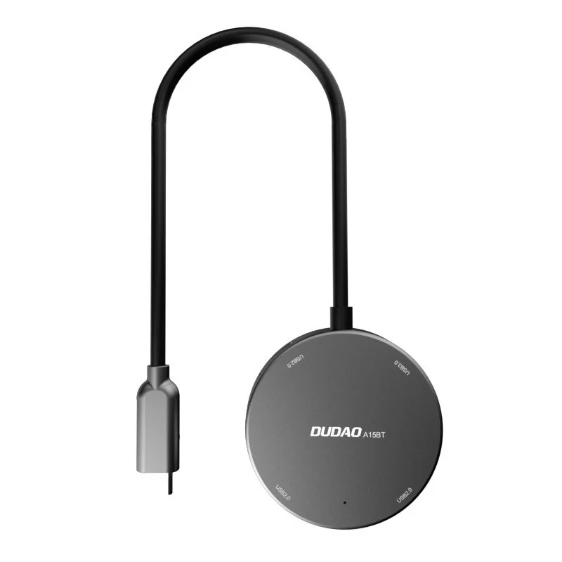 Dudao A15BT 4in1 USB HUB adapter USB C - 1x USB 3.2 Gen 1 / 3x USB 2.0, čierny