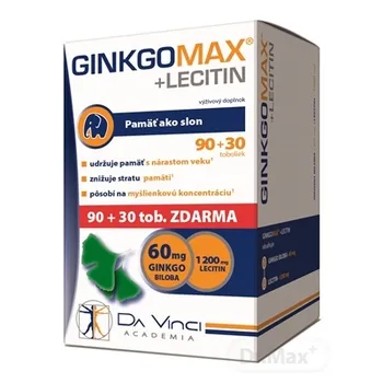 GINKGO MAX + LECITIN - DA VINCI 1×120 tbl, výživový doplnok