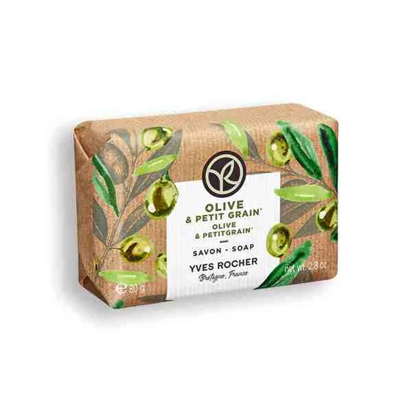 Yves Rocher Mydlo Oliva & petit grain 1×80 g, tuhé mydlo