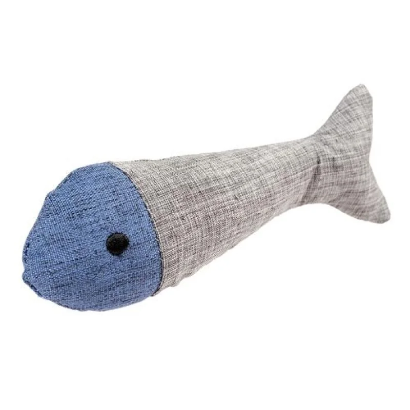DUVO+ Eco hračka pre mačky s catnipom ryba 13,5x4,5x3cm