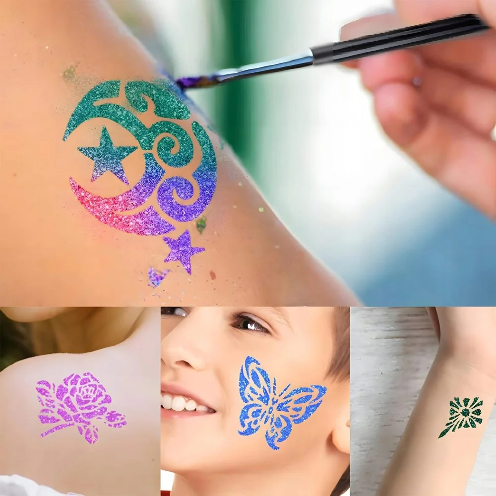 MG Tattoo Kit tetovacia sada pre deti, trblietavé