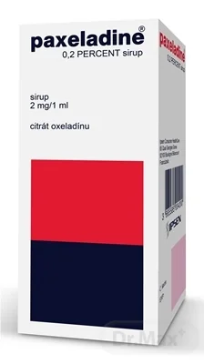 PAXELADINE 0,2 PERCENT sirup 1×100 ml, sirup proti kašlu