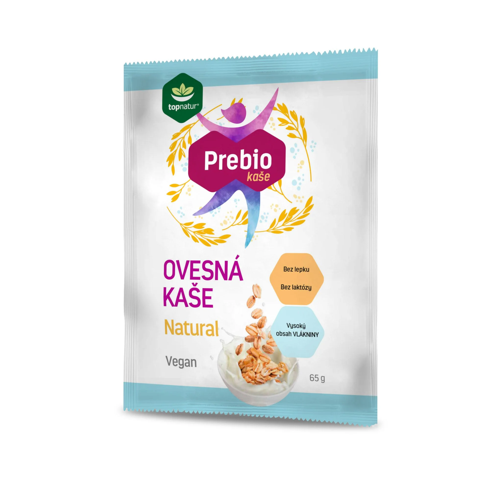 topnatur Prebio OVSENÁ KAŠA Natural 1×65 g, ovsená kaša