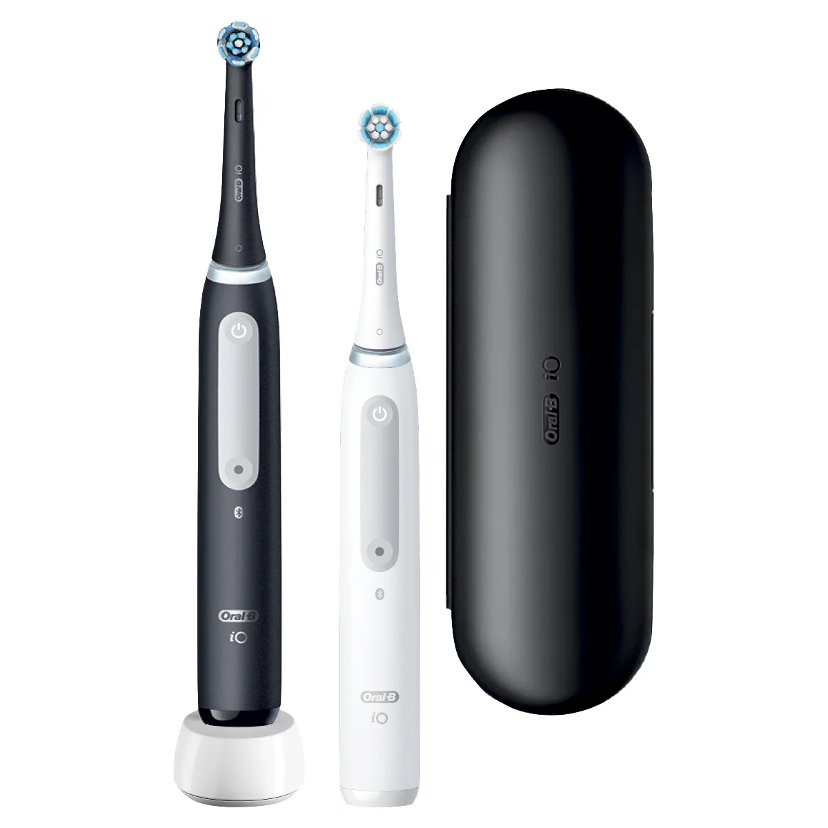 Oral B iO Series 4 Duo Black&White Elektrická zubná kefka 1×1 ks, elektrická zubná kefka