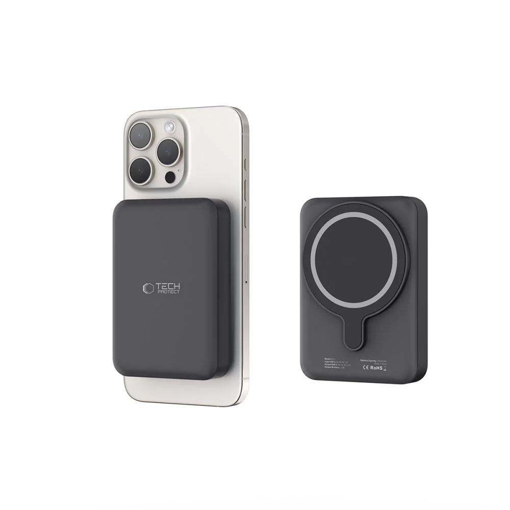 Tech-Protect PB11 LifeMag MagSafe Power Bank 10000mAh, čierne