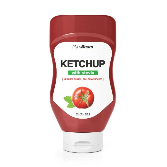 Gymbeam kečup sladený stéviou 1×470 ml, kečup sladený stéviou