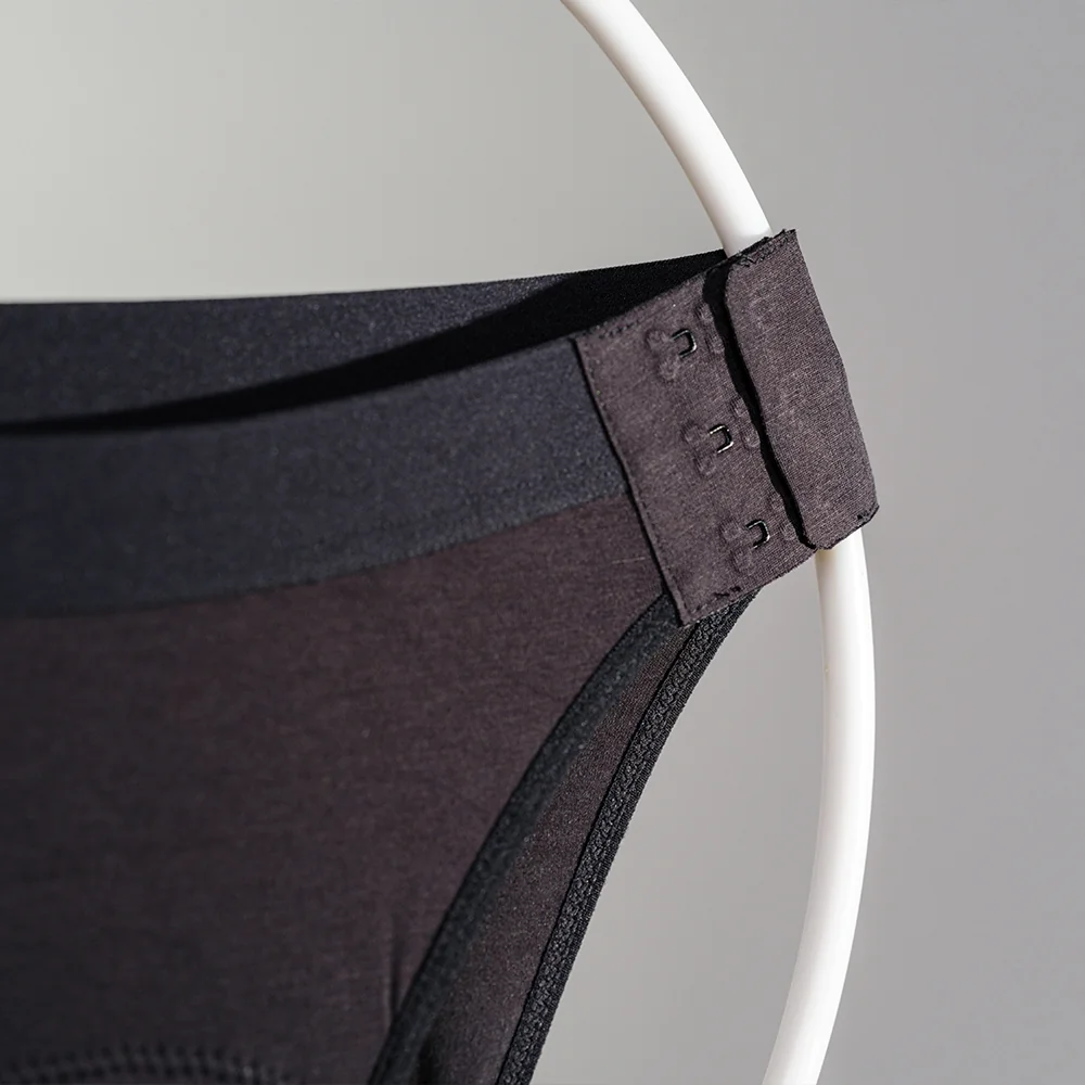 Relixa, menštruačné nohavičky s bočnými zapínaniami, FLEXA, m Silná absorp., prateľné, veľkosti od XS do 4XL.