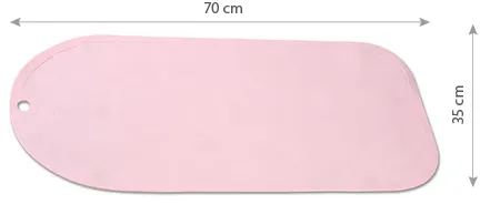 BABYONO Podložka protišmyková do vane ružová 70x35 cm 1×1 ks, protišmyková podložka
