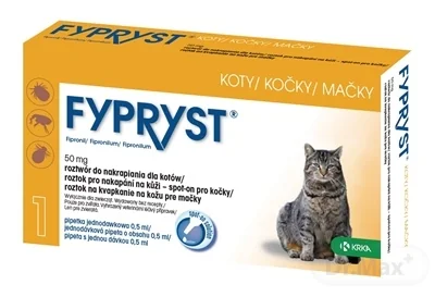 FYPRYST 50 mg MAČKY 1×50 mg, liečivo pre mačky