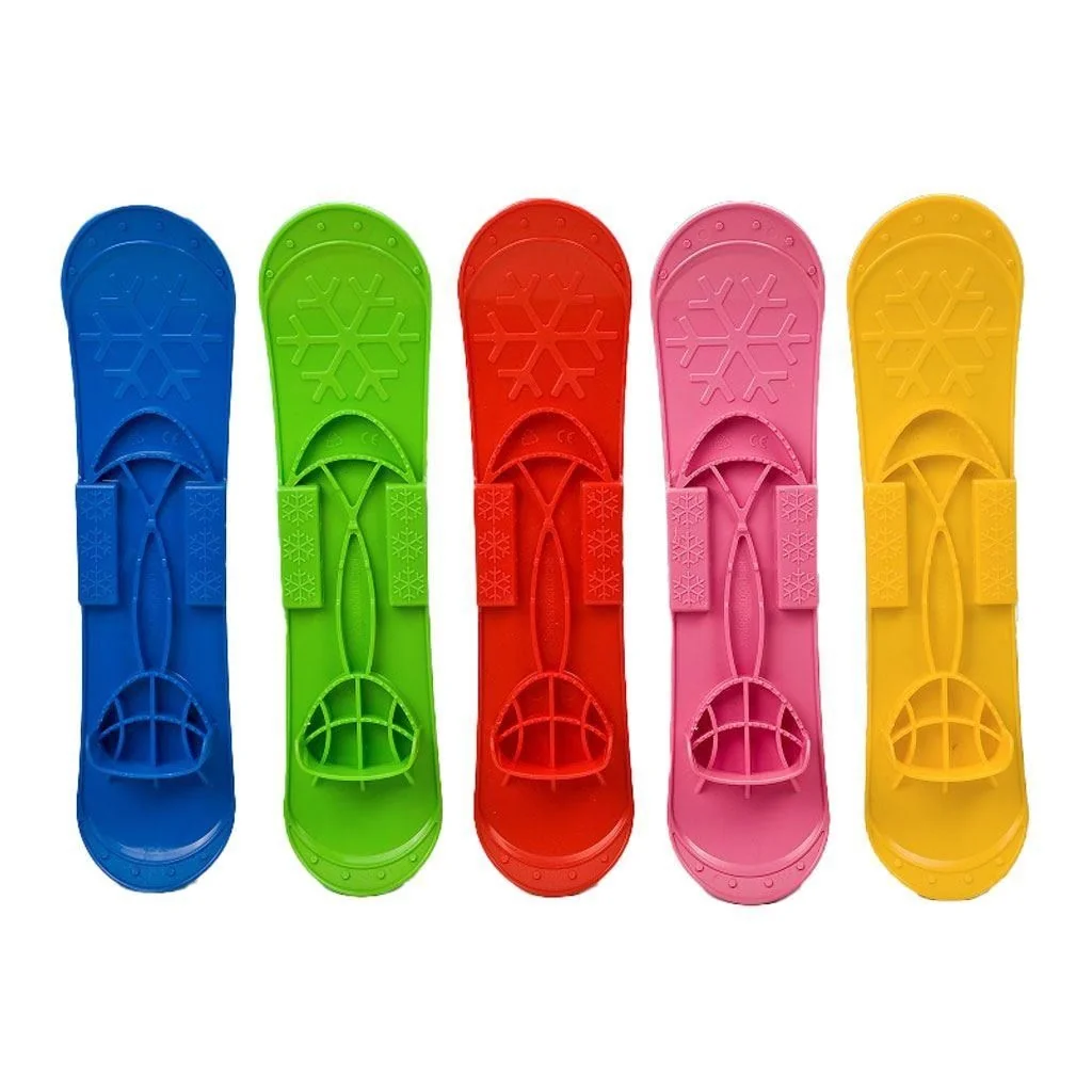 Detské lyže s viazaním a palicami Baby Mix BIG FOOT 42 cm zelené , 