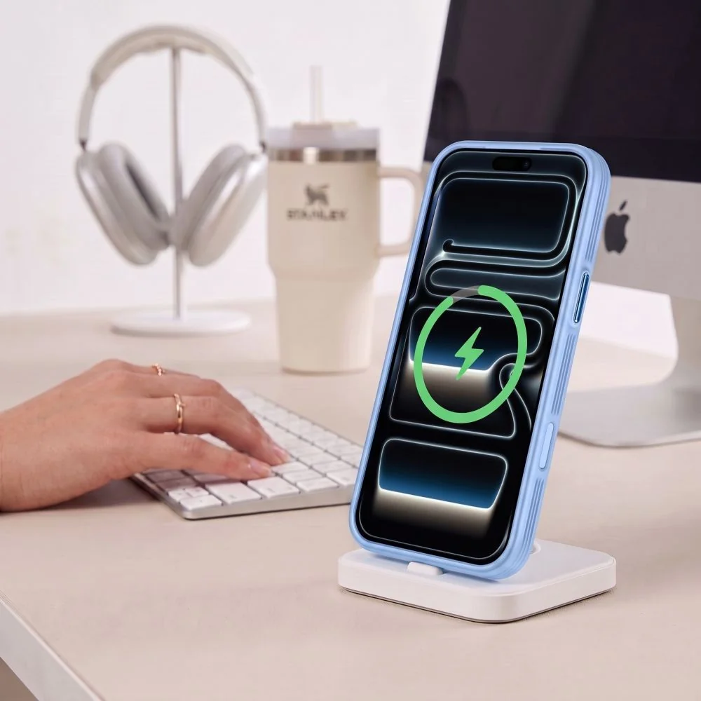 Tech-Protect MagPrime MagSafe CC kryt na iPhone 17 Pro / 18 Pro, svetlomodrý
